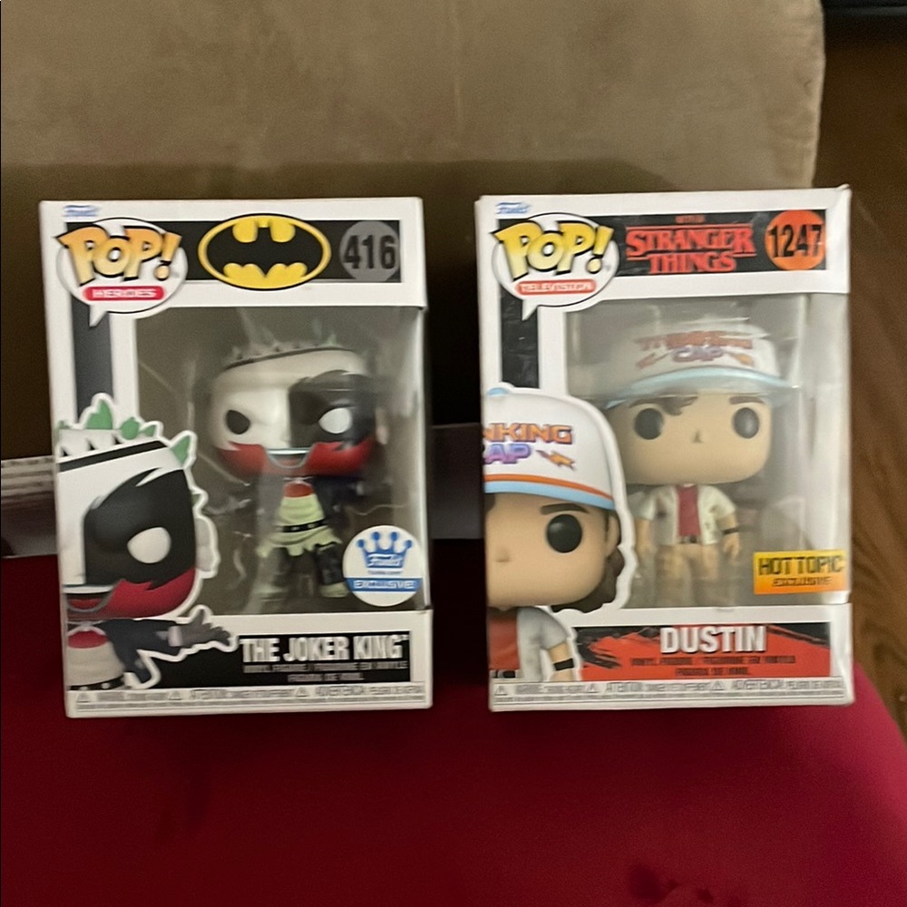 Funko Pop The Joker King and Dustin Figures